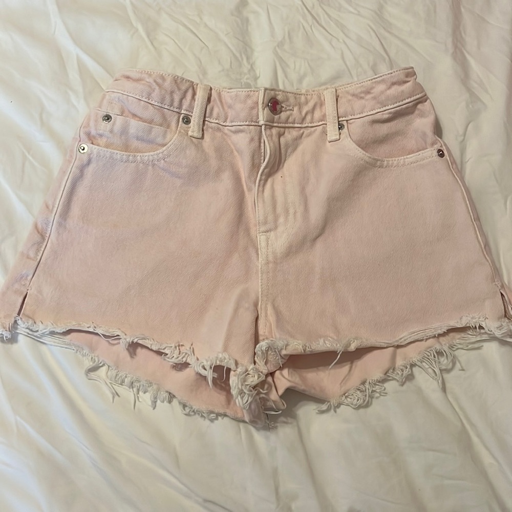 Alexander Wang Light Pink Jean Shorts